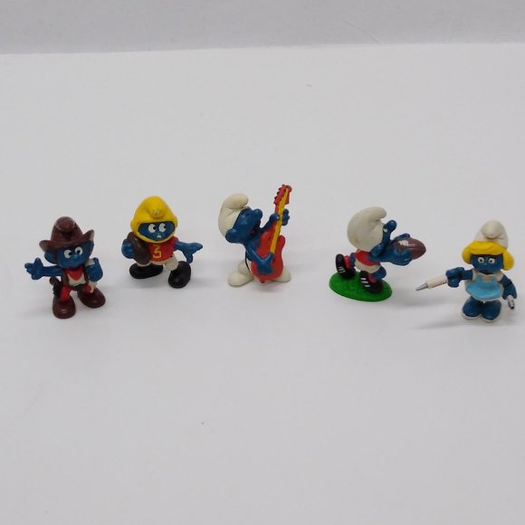 Smurfs Figurines PVC Made by Schleigh PEYO from 1977-1981 Vintage - Picture 1 of 9